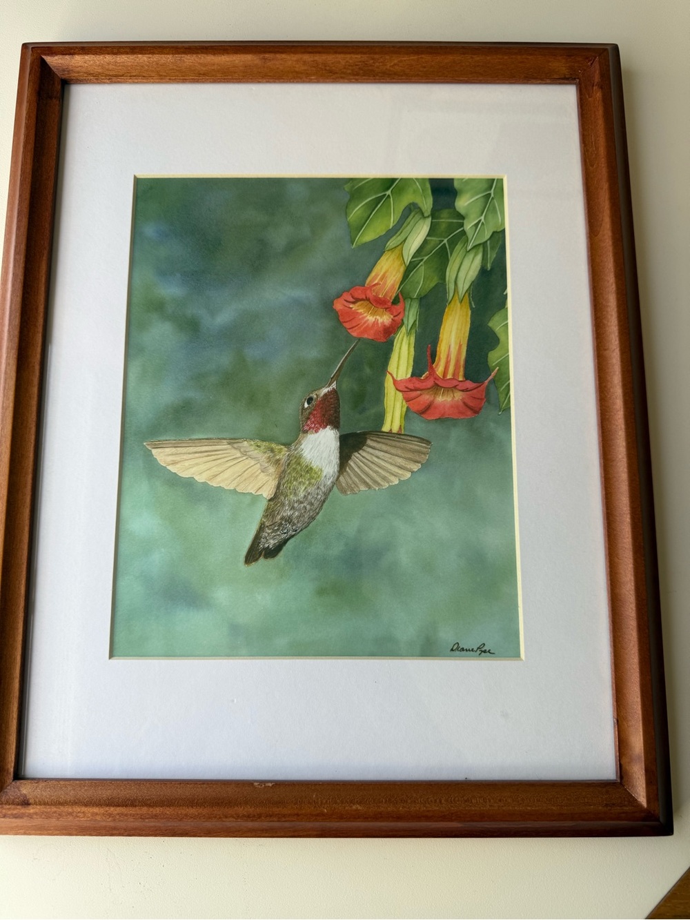 Diane Pope humming bird art